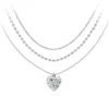 So Charm BijouxCollier coeur par So Charm® ornée de cristaux Swarovski® BS4393-CRYS-SN016+B2385-ARGENT+B2382-ARGENT