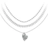 So Charm BijouxCollier coeur par So Charm® ornée de cristaux Swarovski® BS4399-CRYS-SN016+B2881-ARGENT+B2385-ARGENT