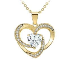 So Charm BijouxCollier cœur par So Charm® ornée de cristaux Swarovski® BS2810-DORE
