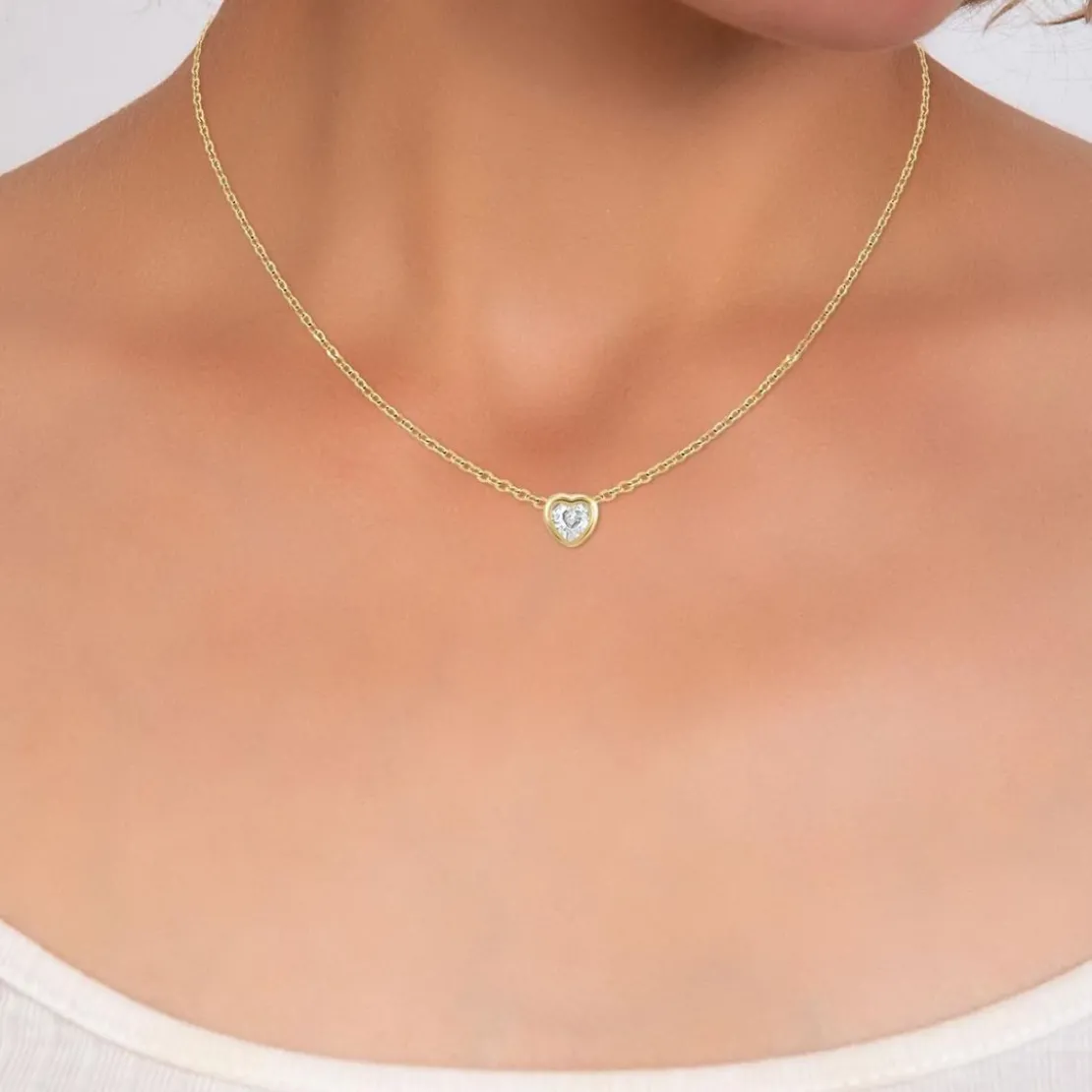 So Charm BijouxCollier cœur par So Charm® ornée de cristaux Swarovski® BS3084-DORE