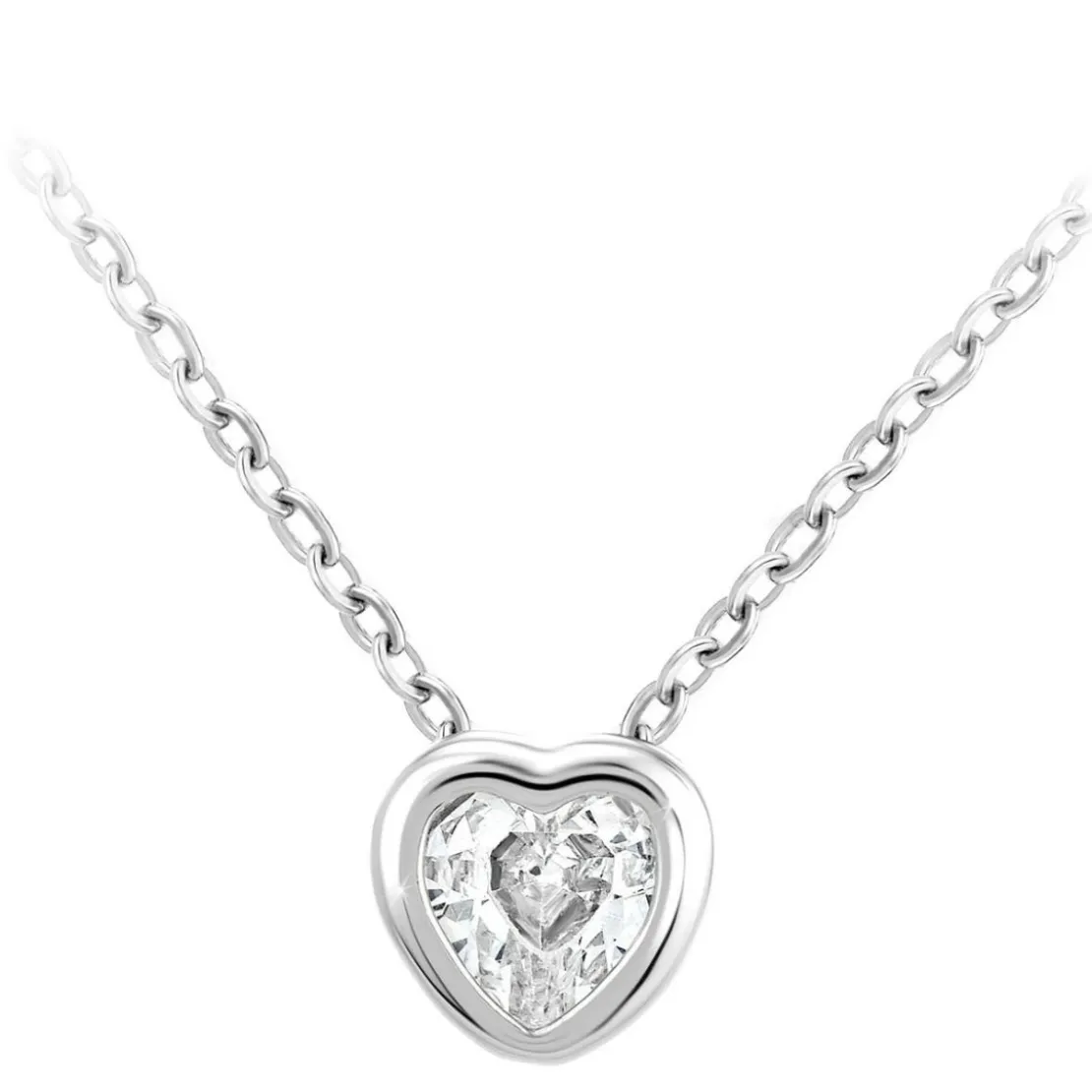 So Charm BijouxCollier cœur par So Charm® ornée de cristaux Swarovski® BS3084-ARGENT