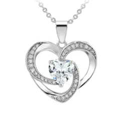 So Charm BijouxCollier cœur par So Charm® ornée de cristaux Swarovski® BS2810-ARGENT