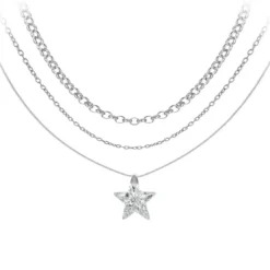 So Charm BijouxCollier et pendentif So Charm Argent Collier étoile par So Charm® ornée de cristaux Swarovski® BS4401-CRYS-SN016+B2378-ARGENT+B2382-ARGENT