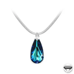 So Charm BijouxCollier et pendentif So Charm cristal goutte bleue - Collier Femme