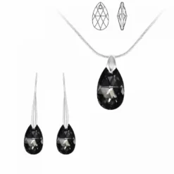 So Charm BijouxCollier et pendentif So Charm cristal goutte noire - Collier Femme