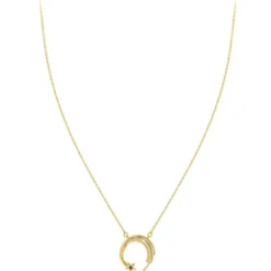 So Charm BijouxCollier Femme So Charm - BD3301-DORE-DIAMANT-NOIR - Collier Mode Doré