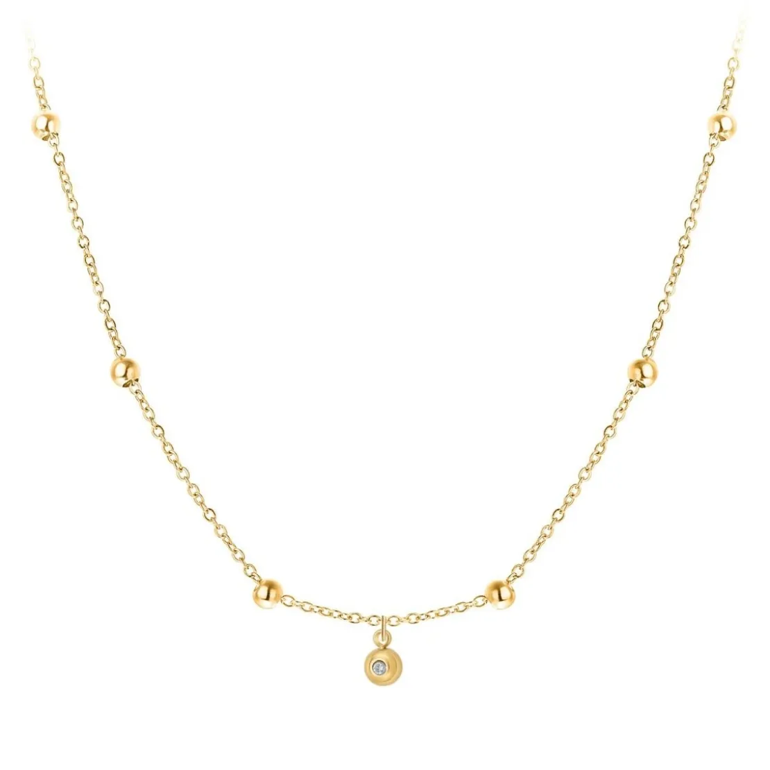So Charm BijouxCollier Femme So Charm - BD2370-DORE-DIAMANT - Collier Mode Doré