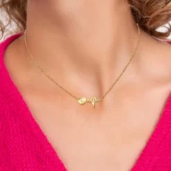 So Charm BijouxCollier Femme So Charm - BD2757-COLLIER-DORE-DIAMANT-BLANC - Collier Coeur Doré
