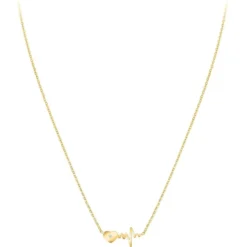 So Charm BijouxCollier Femme So Charm - BD2757-COLLIER-DORE-DIAMANT-BLANC - Collier Coeur Doré