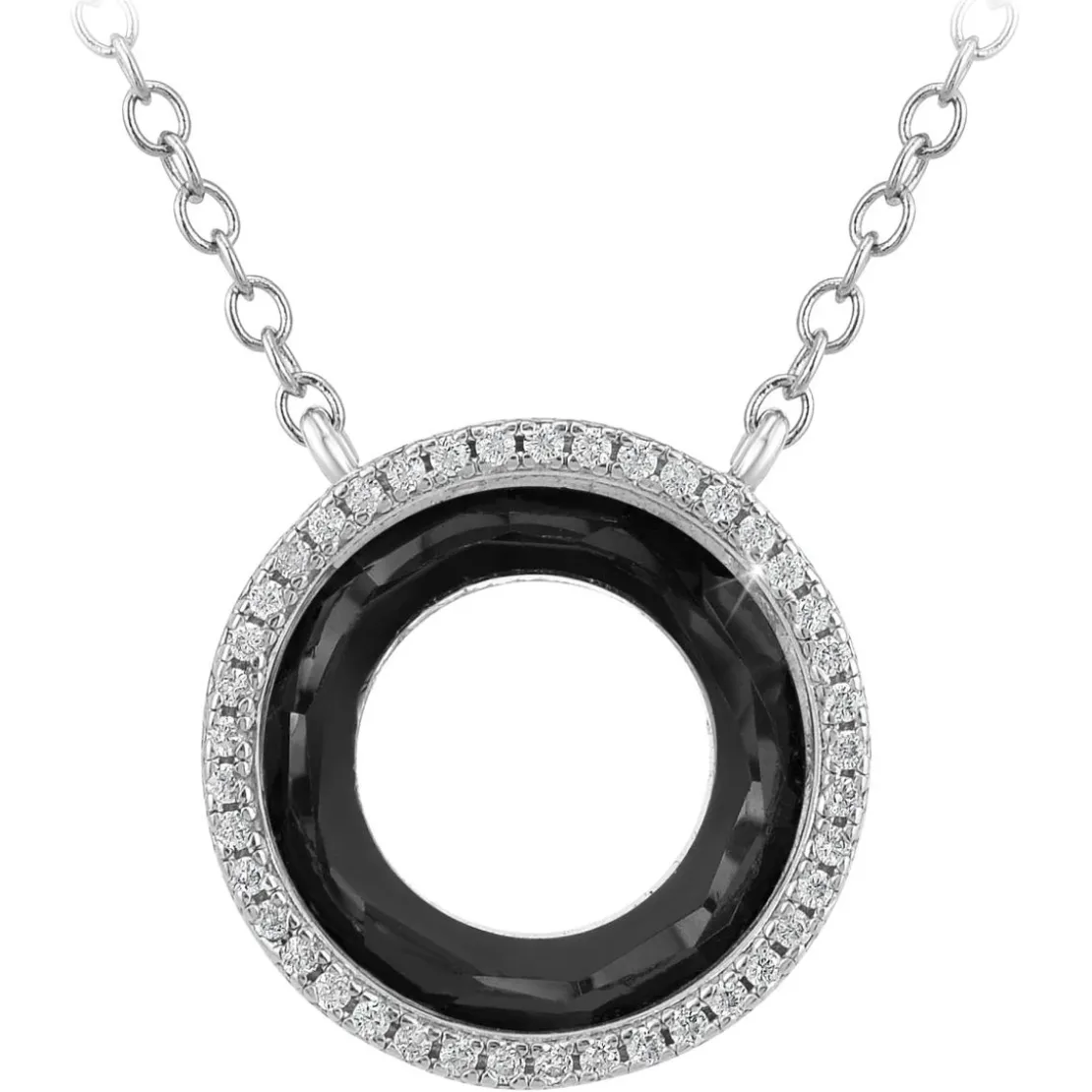So Charm BijouxCollier Femme So Charm - B4234-NOIR - Collier Mode Argenté