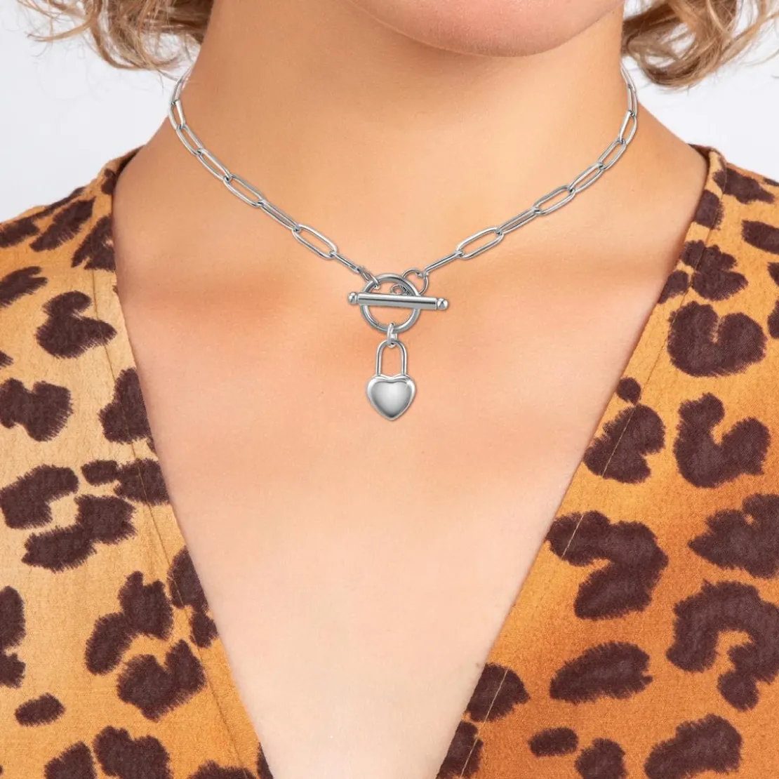 So Charm BijouxCollier Femme So Charm - B3229-ARGENT - Collier Coeur Argenté