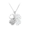 So Charm BijouxCollier Femme So Charm - B128-ARGENT-CRYS - Collier Trèfle Argenté