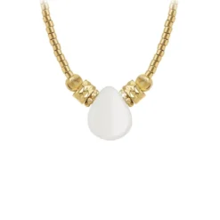 So Charm BijouxCollier Femme So Charm - B4179-BLANC - Collier Mode Doré