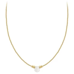 So Charm BijouxCollier Femme So Charm - B4179-BLANC - Collier Mode Doré