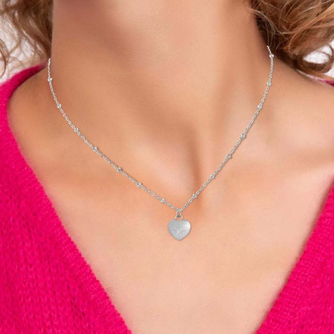 So Charm BijouxCollier Femme So Charm - BD4097-ARGENT - Collier Coeur Argenté