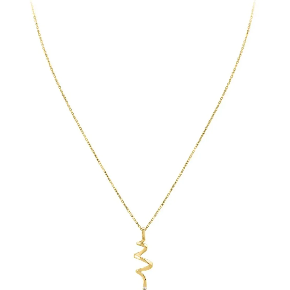 So Charm BijouxCollier Femme So Charm - BD1549-COLLIER-DORE-DIAMANT-BLANC - Collier Mode Doré