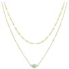 So Charm BijouxCollier Femme So Charm - B4277-DORE-AMAZONITE - Collier Mode Doré