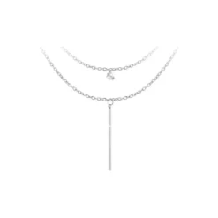 So Charm BijouxCollier Femme So Charm - B2274-ARGENT+B2382-ARGENT-10004-WHITE - Collier Mode Argenté