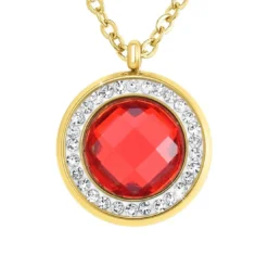 So Charm BijouxCollier Femme So Charm - B2126-ROUGE - Collier Mode Doré