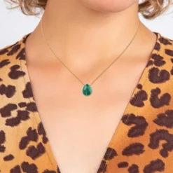 So Charm BijouxCollier Femme So Charm - B2498-MALACHITE - Collier Mode Doré