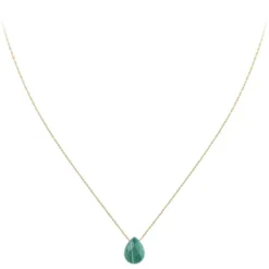 So Charm BijouxCollier Femme So Charm - B2498-MALACHITE - Collier Mode Doré