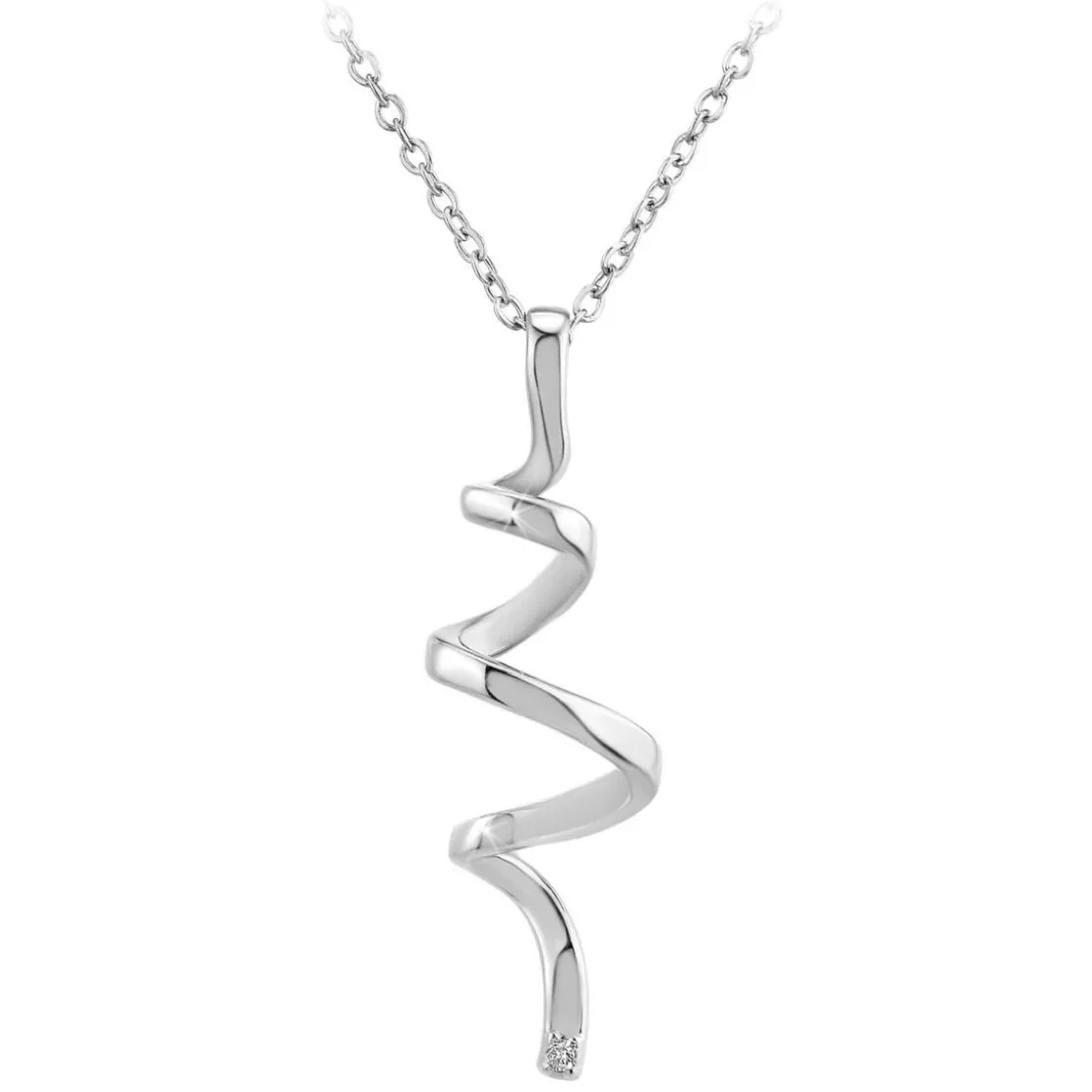 So Charm BijouxCollier Femme So Charm - BD1549-COLLIER-ARGENT-DIAMANT-BLANC - Collier Mode Argenté
