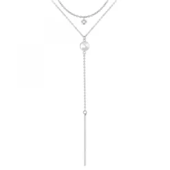 So Charm BijouxCollier Femme So Charm - B2276-ARGENT+B2382-ARGENT-10001-CRYS - Collier Mode Argenté