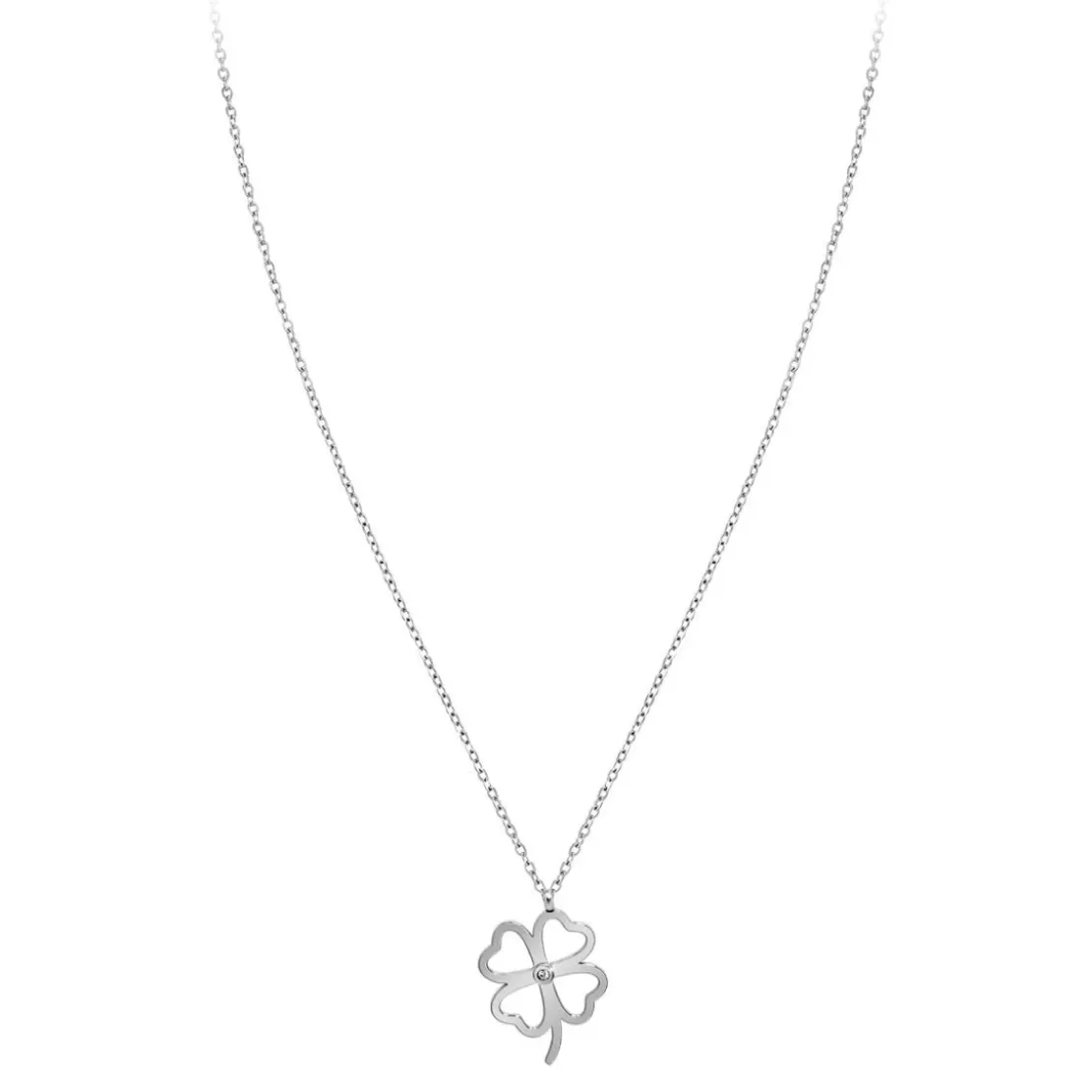 So Charm BijouxCollier Femme So Charm - BD4096-ARGENT - Collier Trèfle Argenté