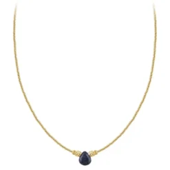 So Charm BijouxCollier Femme So Charm - B4179-BLEU - Collier Mode Doré