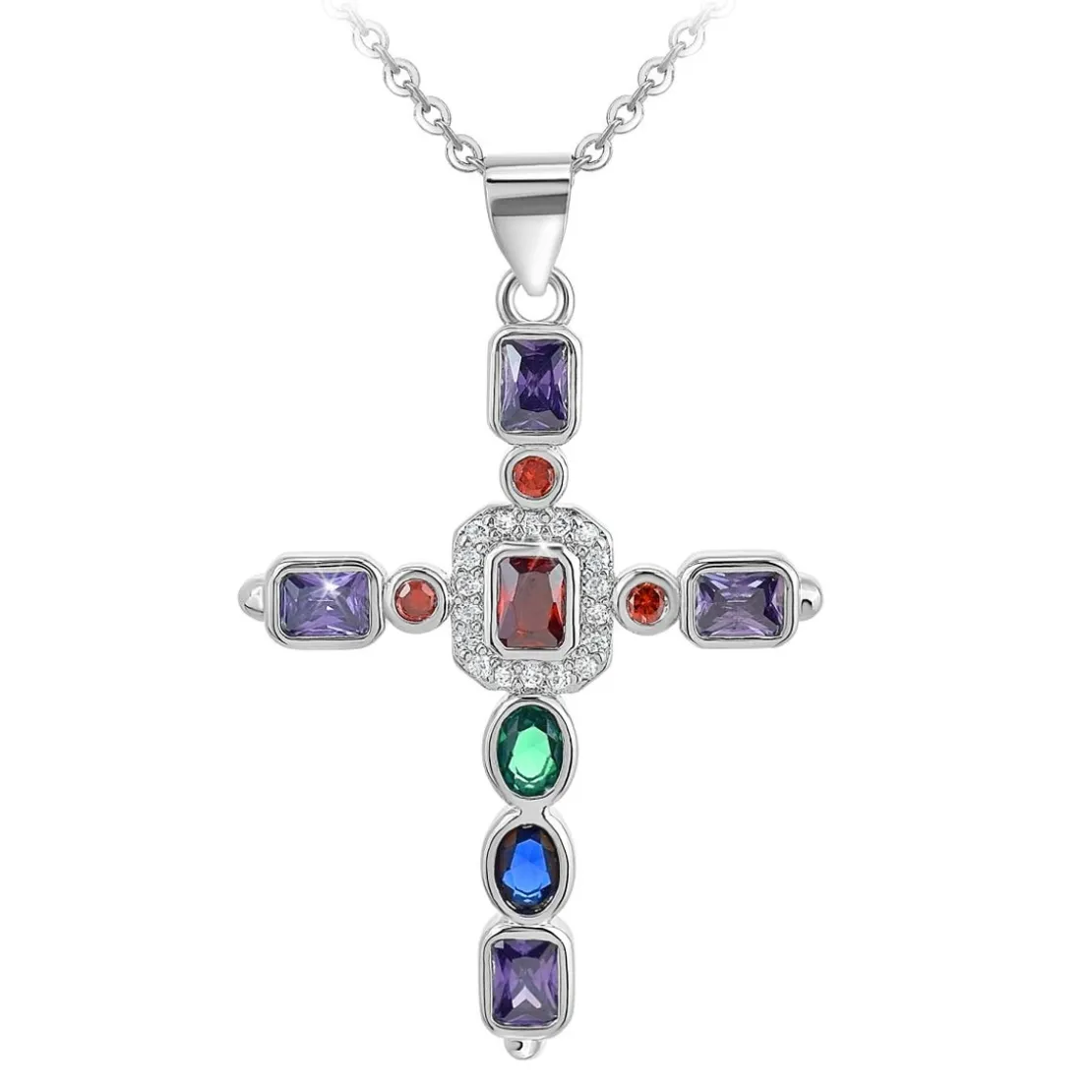 So Charm BijouxCollier Femme So Charm - B2684 - Collier Croix Argenté