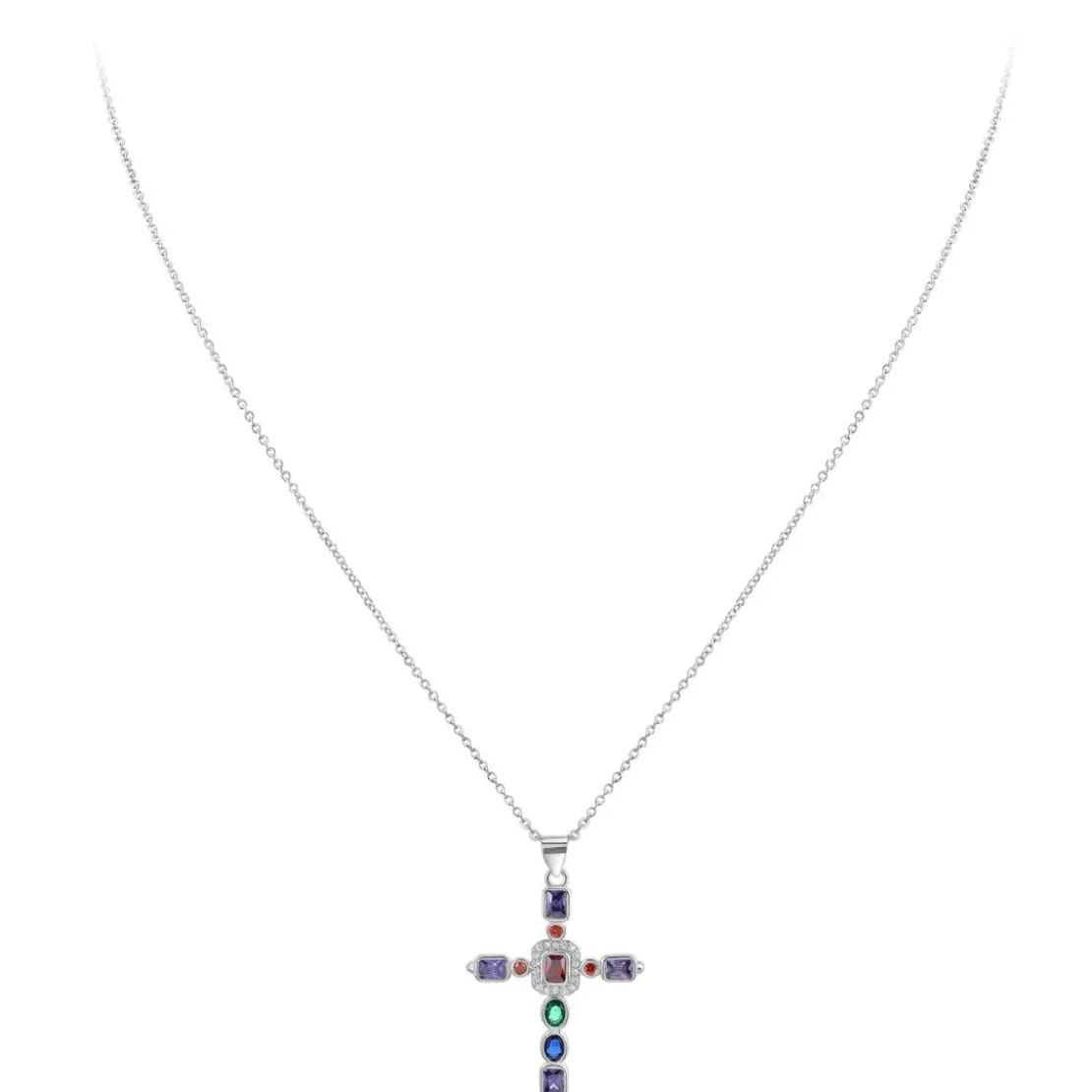 So Charm BijouxCollier Femme So Charm - B2684 - Collier Croix Argenté