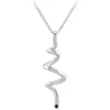 So Charm BijouxCollier Femme So Charm - BD1549-COLLIER-ARGENT-DIAMANT-NOIR - Collier Mode Argenté