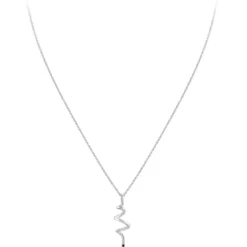 So Charm BijouxCollier Femme So Charm - BD1549-COLLIER-ARGENT-DIAMANT-NOIR - Collier Mode Argenté