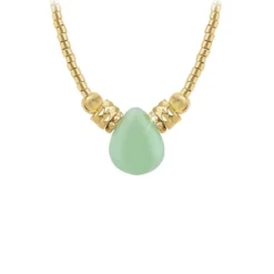So Charm BijouxCollier Femme So Charm - B4179-VERT - Collier Mode Doré
