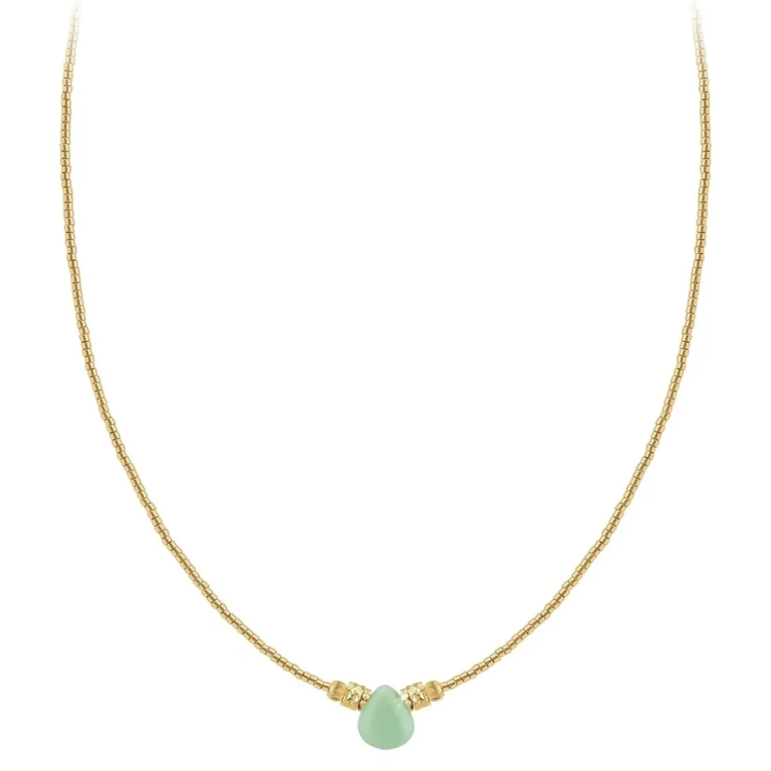 So Charm BijouxCollier Femme So Charm - B4179-VERT - Collier Mode Doré
