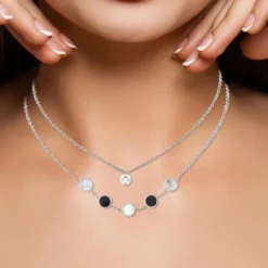 So Charm BijouxCollier Femme So Charm - B2403-ARGENT+B2382-ARGENT-10001-CRYS - Collier Mode Argenté