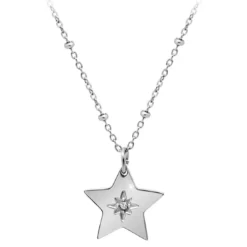 So Charm BijouxCollier Femme So Charm - BD4098-ARGENT - Collier Étoile Argenté