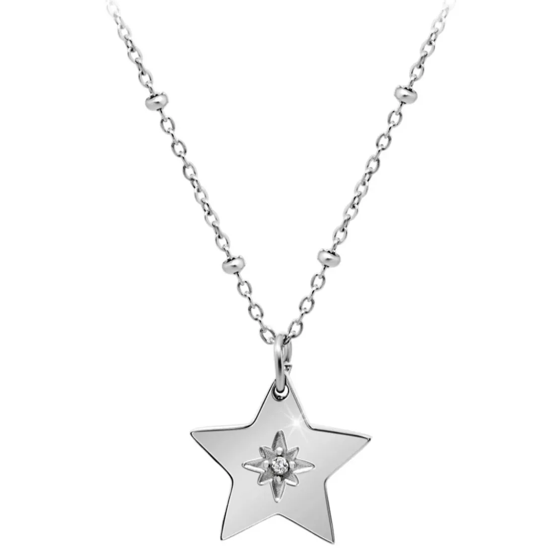 So Charm BijouxCollier Femme So Charm - BD4098-ARGENT - Collier Étoile Argenté