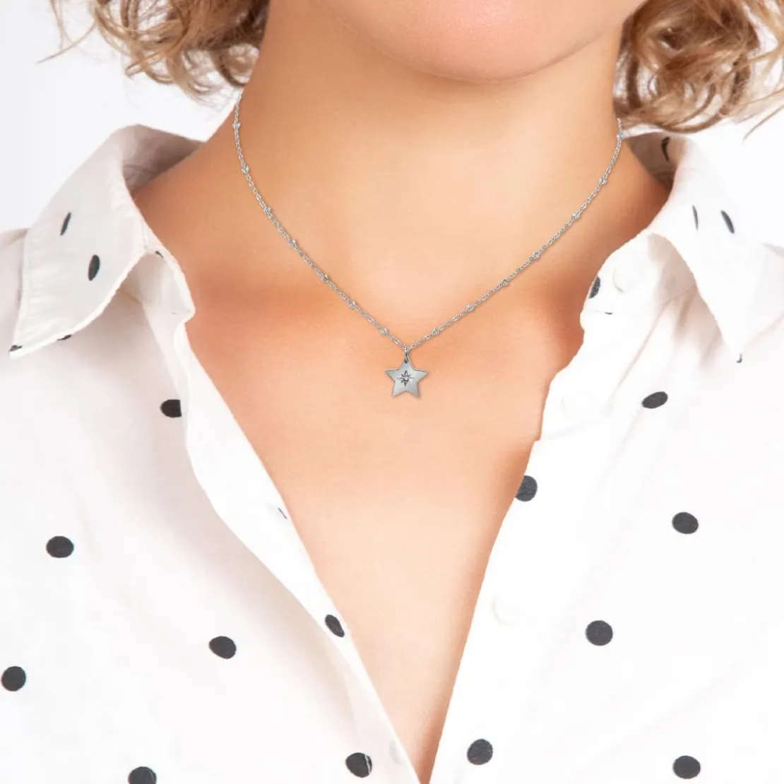 So Charm BijouxCollier Femme So Charm - BD4098-ARGENT - Collier Étoile Argenté
