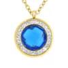 So Charm BijouxCollier Femme So Charm - B2126-BLEU - Collier Mode Doré