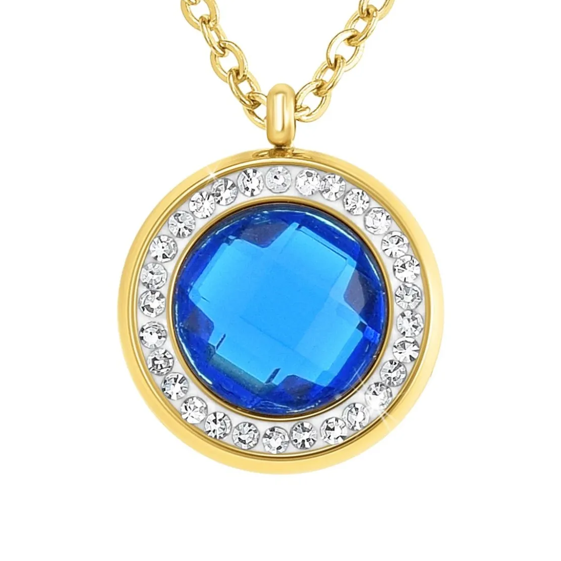 So Charm BijouxCollier Femme So Charm - B2126-BLEU - Collier Mode Doré