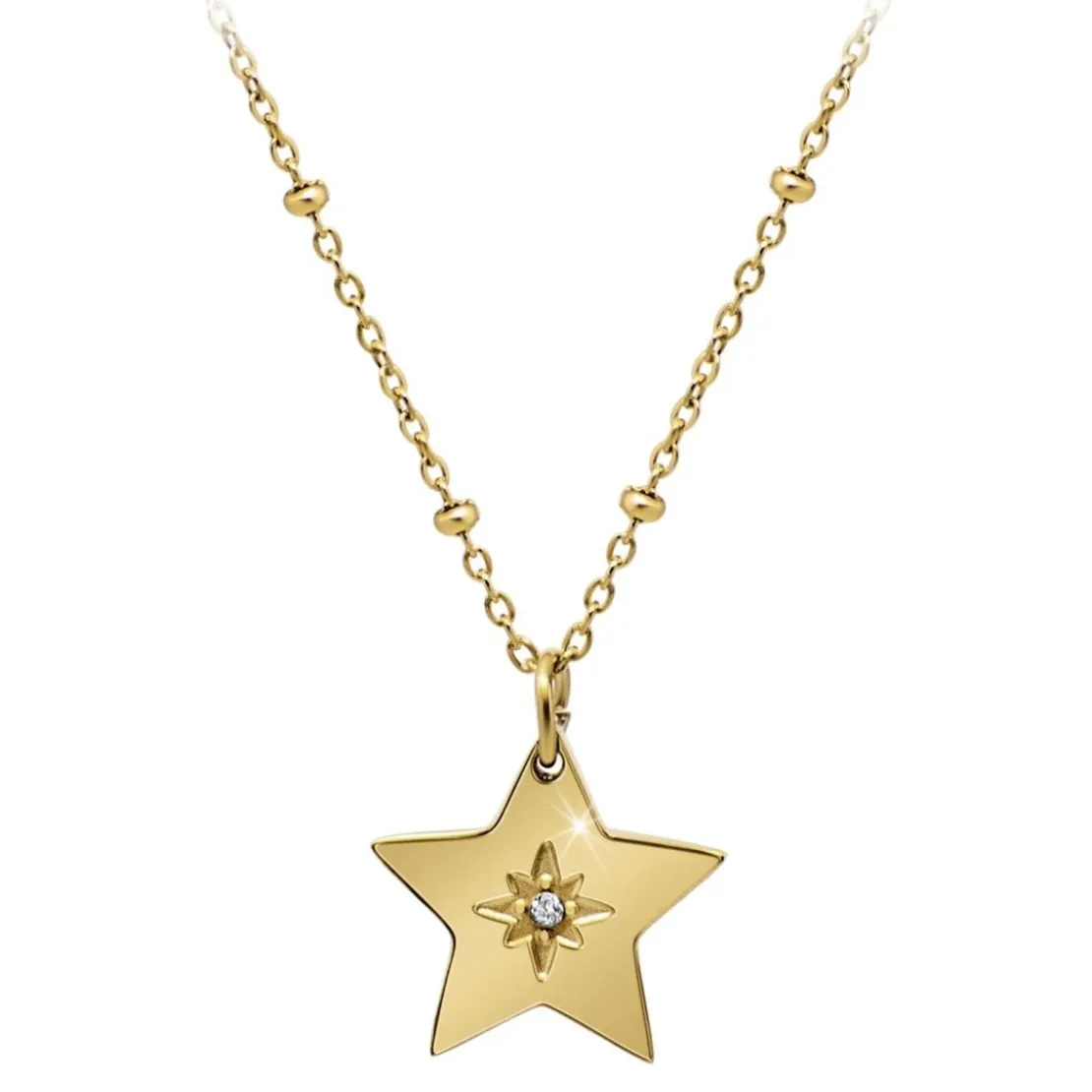 So Charm BijouxCollier Femme So Charm - BD4098-DORE - Collier Étoile Doré