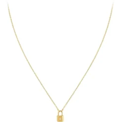 So Charm BijouxCollier Femme So Charm - BD3169-DORE-DIAMANT - Collier Cadenas Doré
