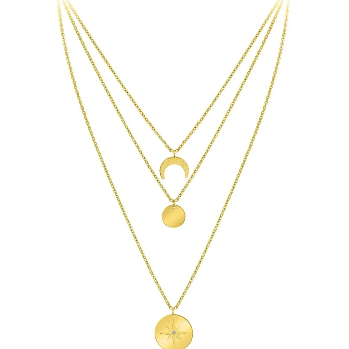 So Charm BijouxCollier Femme So Charm - BD2920-DORE-DIAMANT - Collier Mode Doré