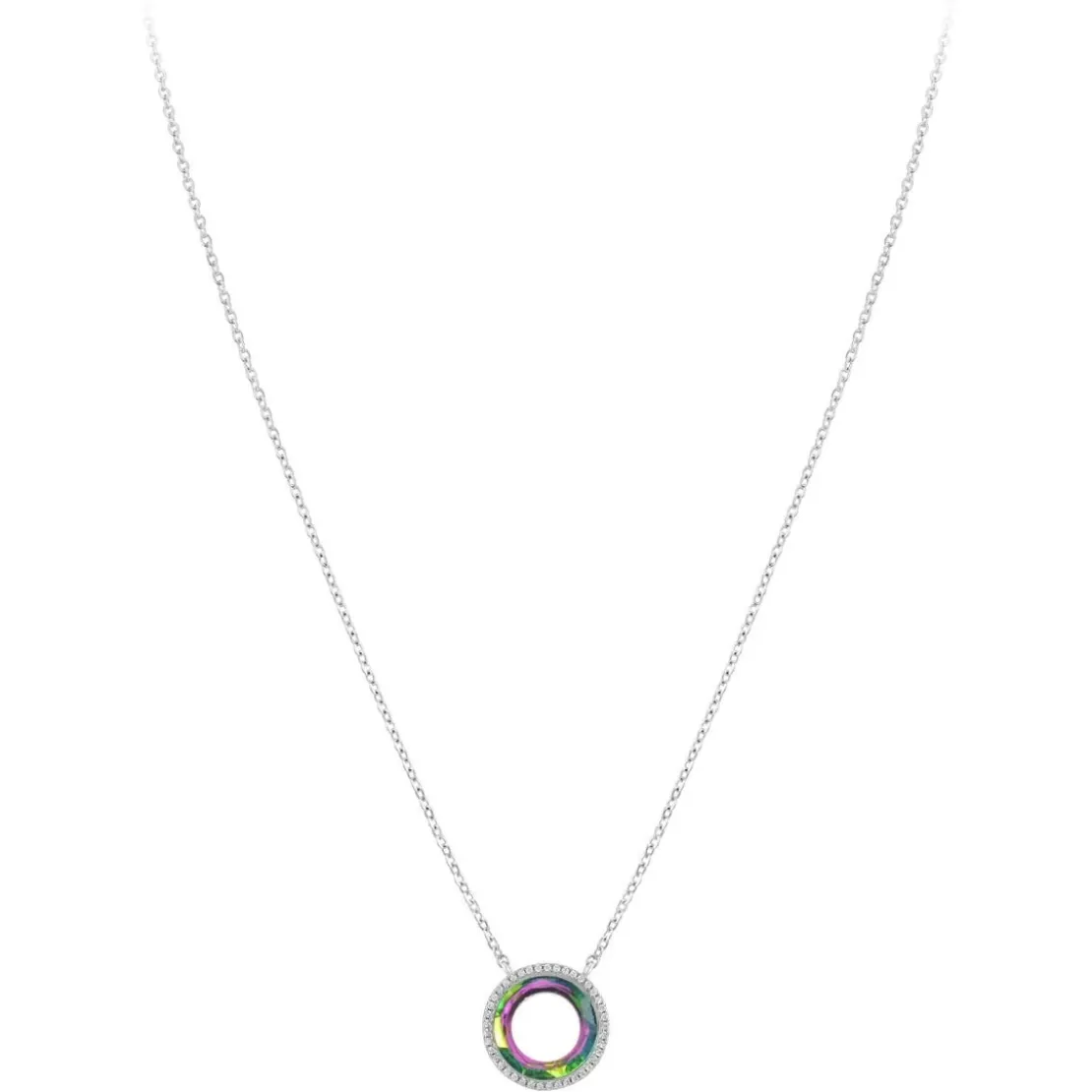 So Charm BijouxCollier Femme So Charm - B4234-VERT - Collier Mode Argenté