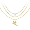 So Charm BijouxCollier fée par So Charm® ornée de cristaux Swarovski® BS065-SN022-CRYS+B2385-DORE+B2382-DORE-10001-CRYS
