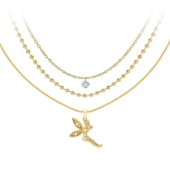 So Charm BijouxCollier fée par So Charm® ornée de cristaux Swarovski® BS065-SN022-CRYS+B2385-DORE+B2382-DORE-10001-CRYS