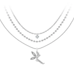 So Charm BijouxCollier fée par So Charm® ornée de cristaux Swarovski® BS065-SN016-CRYS+B2385-ARGENT+B2382-ARGENT-10001-CRYS