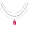 So Charm BijouxCollier goutte par So Charm® ornée de cristaux Swarovski® BS4395-SCAR-SN016+B2392-ARGENT+B2387-ARGENT