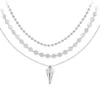 So Charm BijouxCollier par So Charm® ornée de cristaux Swarovski® BS4400-CRYS-SN016+B2392-ARGENT+B2385-ARGENT